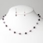 Silver Amethyst Necklace Earring 7220