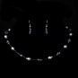 Silver Lilac Necklace Earring 7220