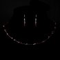 Silver Garnet Necklace Earring 7220