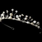 Keshi Pearl & Rhinestone Bridal Tiara HP 8261