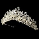 Freshwater Bridal Pearl and Rhinestone Tiara HP 8126