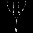 Necklace Earring Set NE 8357 White