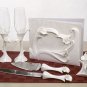 Lily Set - Guest Book/Pen, Server & Flutes