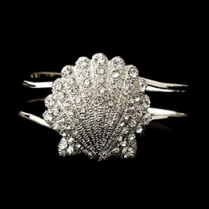 Silver Clear Sea Shell Bracelet 7800