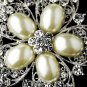 Silver Pearl Brooch 117