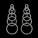 Silver Clear Earring Set 1063