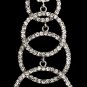Silver Clear Earring Set 1063