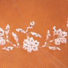 Single Layer Floral Beaded Cathedral Bridal Veil (V 153)