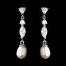 Silver Pearl Earring Set 2582
