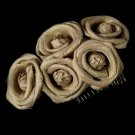 Bridal Hair Comb 4647 Mocha