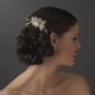 Flower Rhinestone Crystal Glamour Bridal Hair Comb 8417