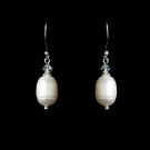 Freshwater Pearl & Crystal Earrings E 8205