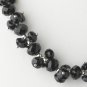 Black Flower Necklace 7617