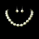 Necklace Earring Bracelet Set 8325 Ivory