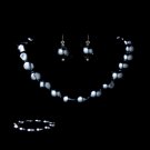 Necklace Earring Bracelet Set 8325 Hematite