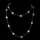 Gold Clear 36" Necklace 7993