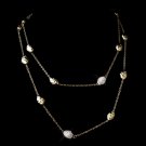 Gold Clear 36" Necklace 7985
