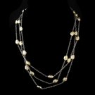 Silver Gold 60" Necklace 7991