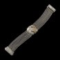 Linked Chain w/ Silver Clear Center and Gold Trim Bracelet 7969