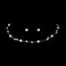Ivory Necklace Earring Set 7245
