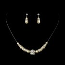 Ivory Child's Necklace Earring Set 7244