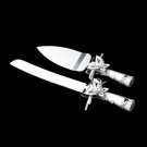 Classic Butterfly Bridal Wedding Cake Server Set 413