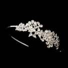 Rhinestone Floral Side Accented Bridal Headband HP 635