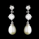Silver Pearl Earring Set 3592