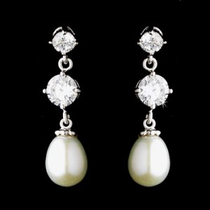 Silver Pearl Earring Set 3592