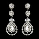 Silver Clear Earring Set 1328
