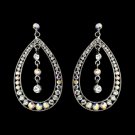 Silver Clear AB Earring Set 1331