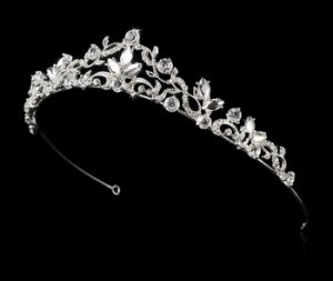 Silver Rhinestone Tiara HP 8312