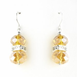 Topaz Silver Clear Earring Set 7618
