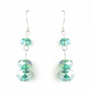 Emerald Green Dangle Earring Set 7619