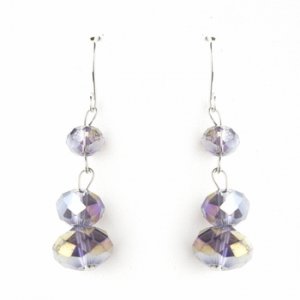 Purple AB Dangle Earring Set 7619
