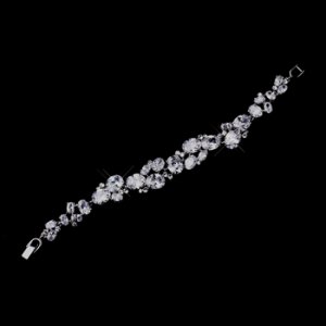 Silver Clear CZ Bracelet 1305