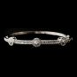 Silver CZ Bangle Bracelet 2543