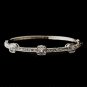 Silver CZ Bangle Bracelet 2547