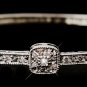 Silver CZ Bangle Bracelet 2547