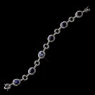 Royal Princess Kate Middleton Inspired Silver Sapphire CZ Bracelet 2722
