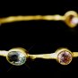 Gold Light Multi CZ Bangle Bracelet 2742