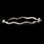Silver CZ Bangle Bracelet 5837