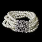 White Pearl Choker Bracelet 8347