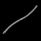 Silver CZ Tennis Bracelet 8641