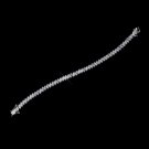 Silver CZ Tennis Bracelet 8642