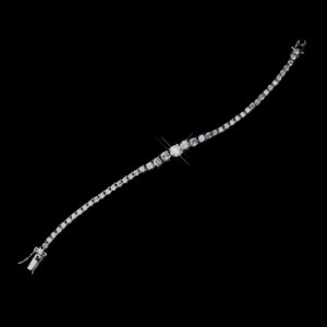 Silver CZ Bracelet 8643