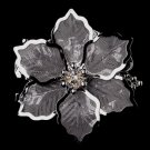 Silver Mesh Flower Brooch 145