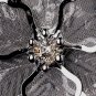 Silver Mesh Flower Brooch 145