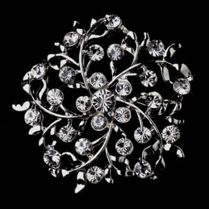 Silver Leaves Brooch 155