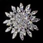 Clear & AB Rhinestone Brooch 165